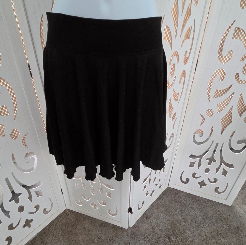 OQQ Black Tennis Skort Medium High Waist Athletic Built In Shorts Pockets NWOT